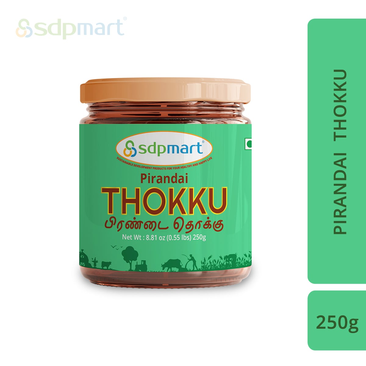 SDPMart Pirandai Thokku (Chutney) - 250gms