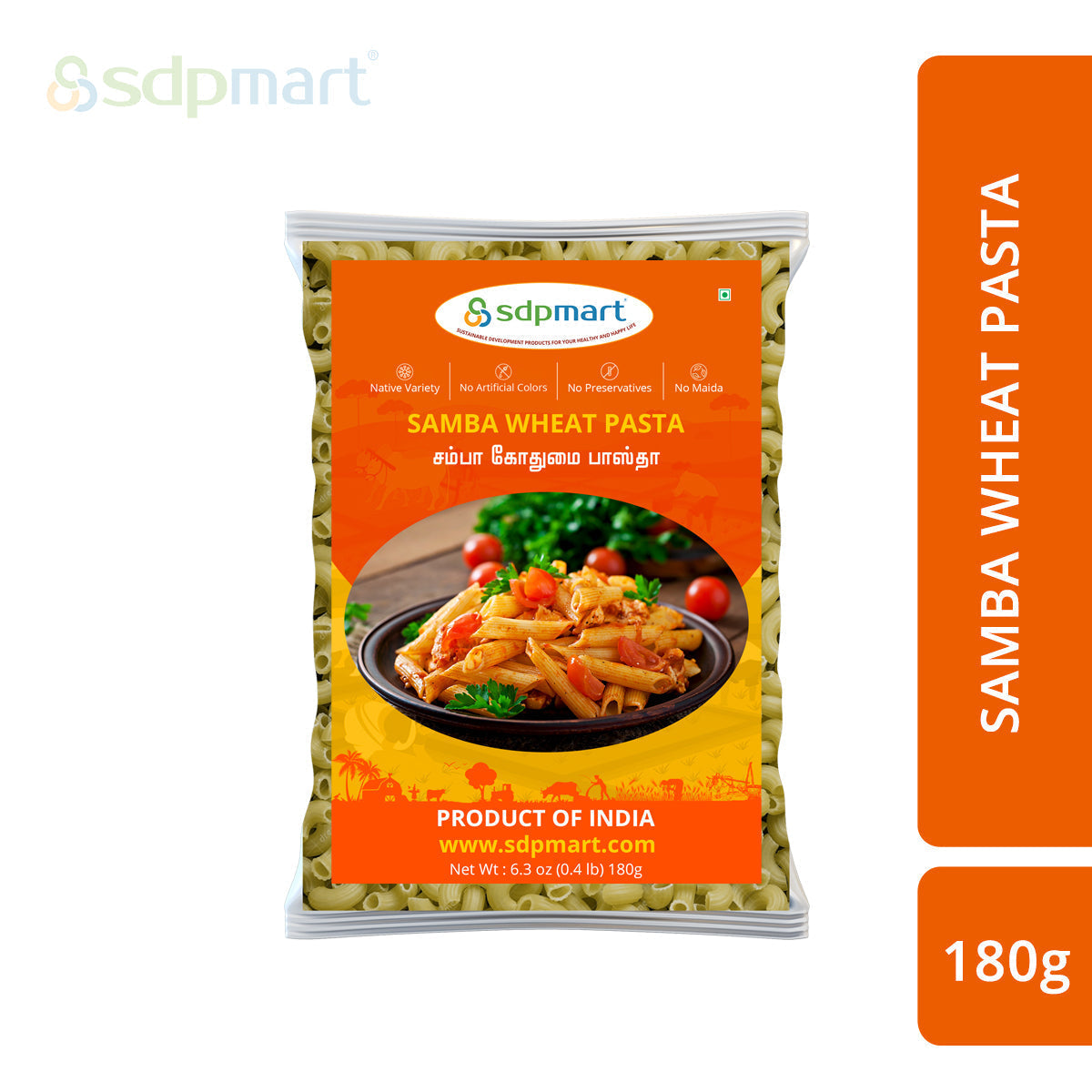 SDPMart Samba Wheat Pastas 180g - SDPMart