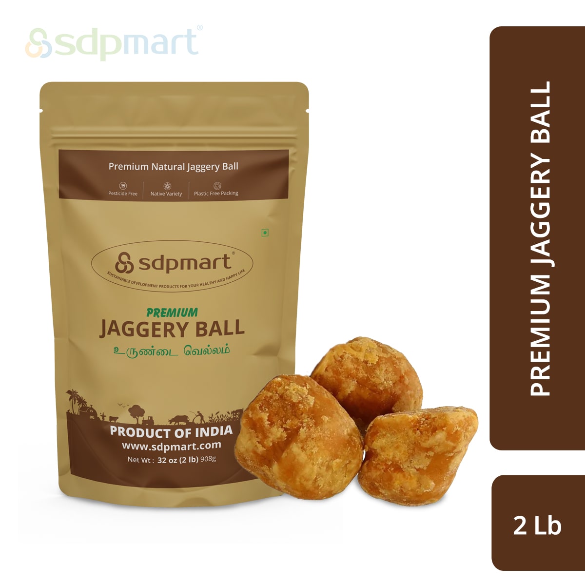 SDPMart Premium Jaggery Ball - 2LB