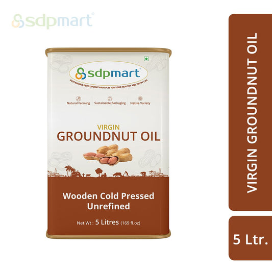 SDPMart Premium Virgin Peanut Oil - 5 Litre