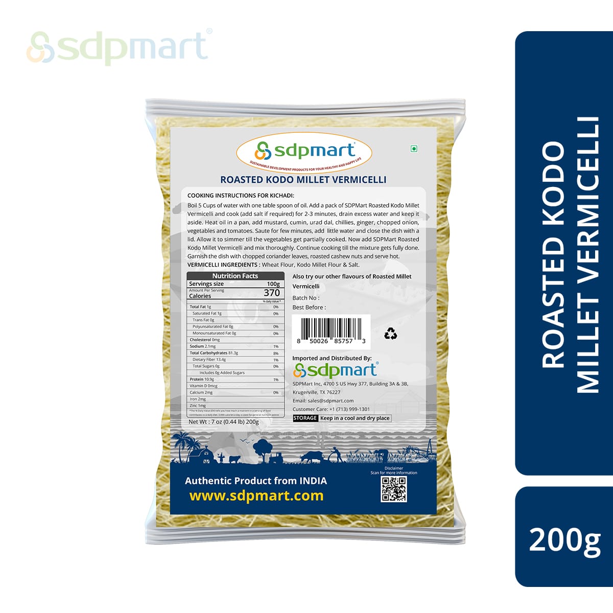 SDPMart Kodo Millet Vermicelli 200g - SDPMart