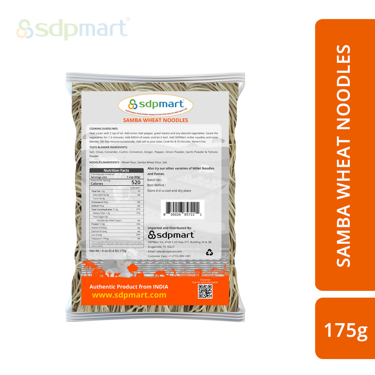 SDPMart Samba Wheat Noodles 175g - SDPMart